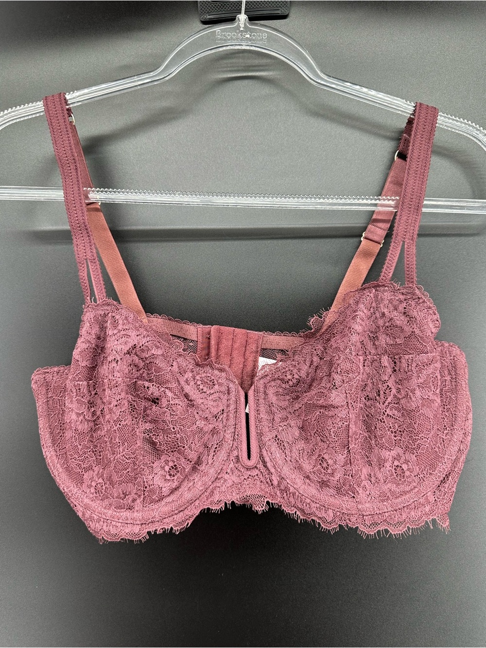 Auden | Balconette Coverage Unlined Eyelash Lace Bra. 38D
